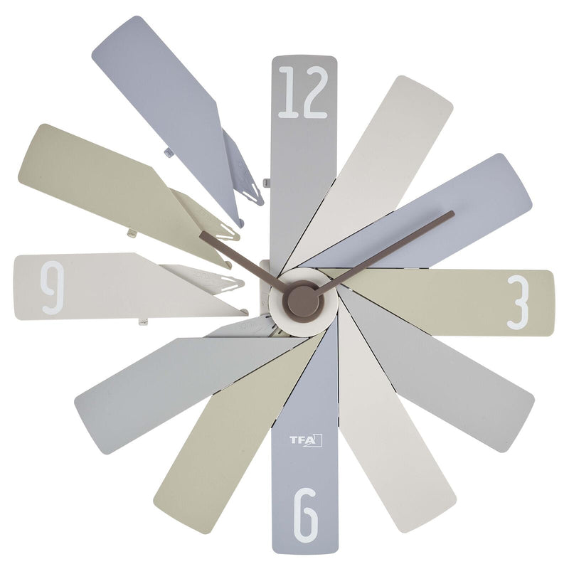 TFA® Wanduhr 60.3020 CLOCK IN THE BOX hellgrau