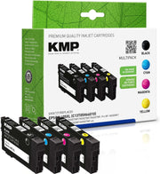 KMP Druckerpatronen schwarz, cyan, magenta, gelb kompatibel zu EPSON 405XL BK/C/M/Y, 4er-Set