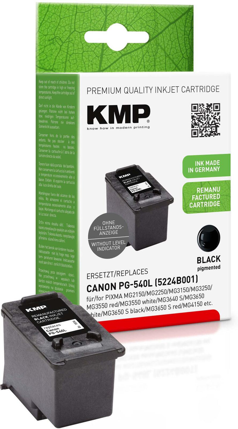 KMP Druckerpatrone schwarz kompatibel zu Canon PG-540L