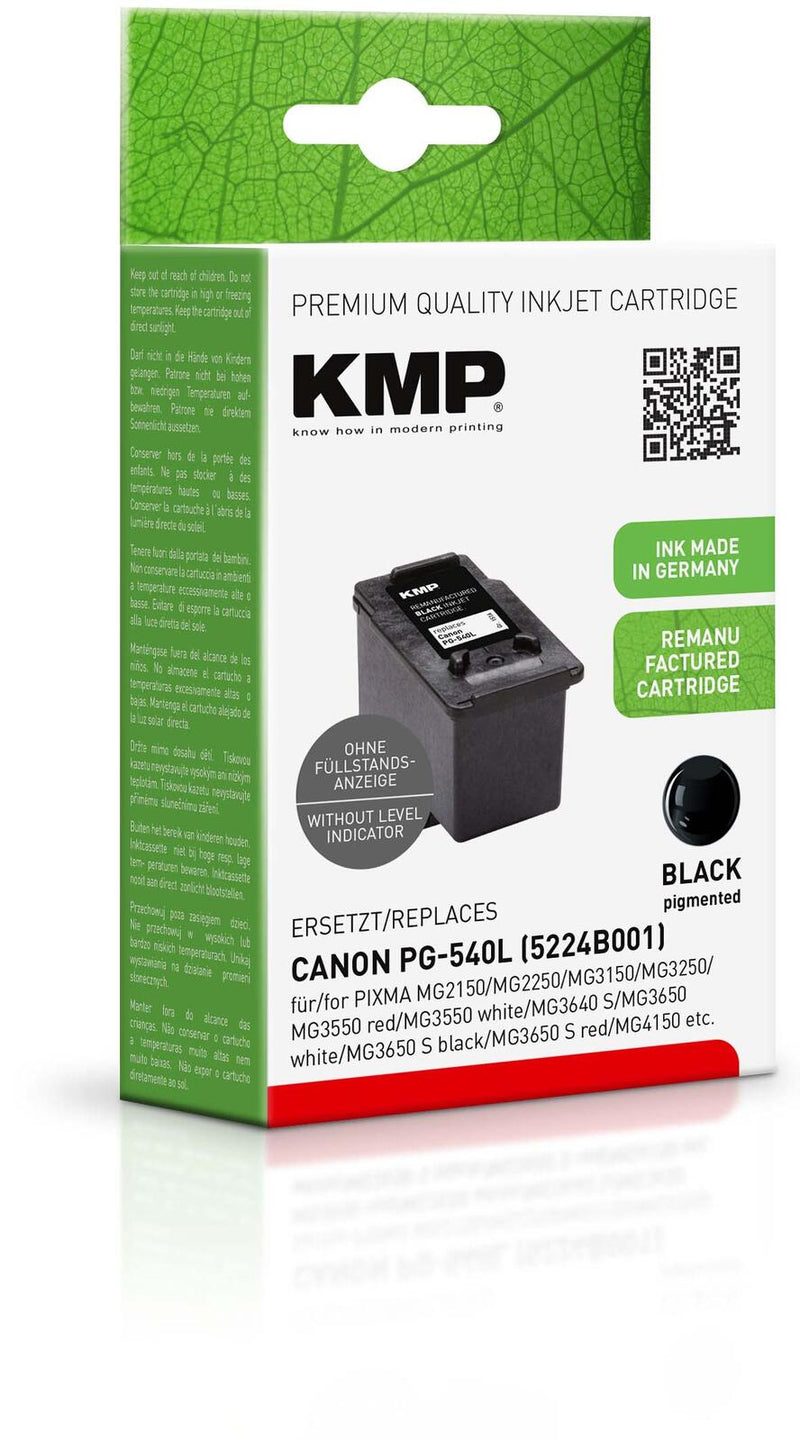 KMP Druckerpatrone schwarz kompatibel zu Canon PG-540L