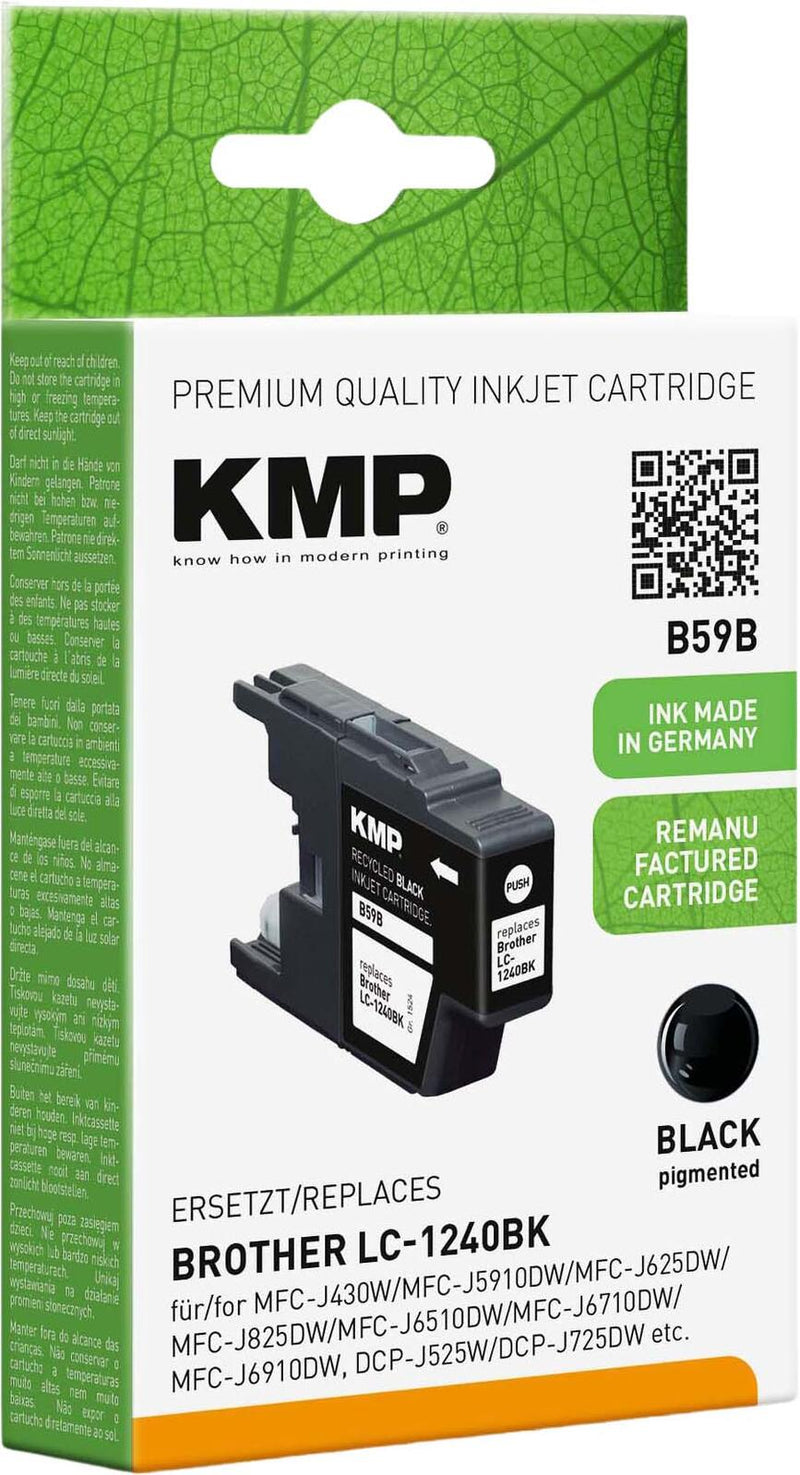 KMP Druckerpatrone B59B schwarz kompatibel zu brother LC-1240BK