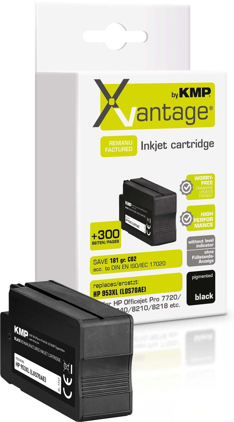 KMP Druckerpatrone XVantage® schwarz pigmentiert kompatibel zu HP 953XL (L0S70AE)