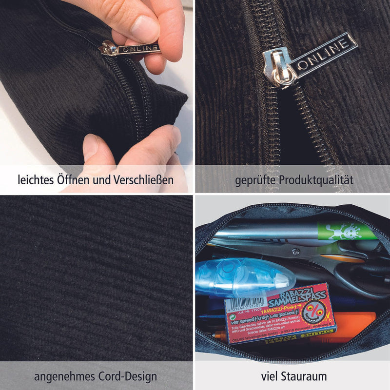 ONLINE® Schlampermäppchen schwarz