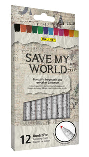ONLINE® Buntstifte Save My World Mehrfarbig