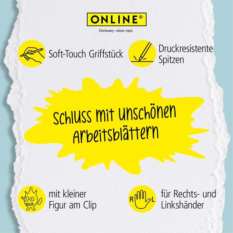 ONLINE® magiXX Fun Unicorn Gelschreiber 0.7 mm, Schreibfarbe: Blau