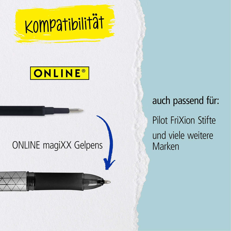 ONLINE® magiXX Gelschreiberminen 0.7 mm Blau