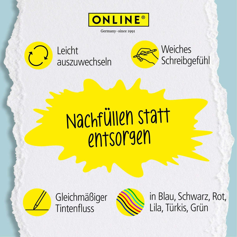 ONLINE® magiXX Gelschreiberminen 0.7 mm Rot