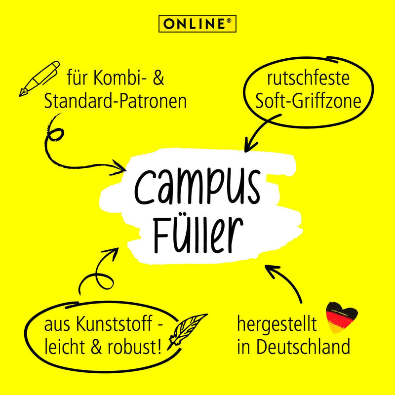 ONLINE® Patronenfüller Campus Rosegold rosa