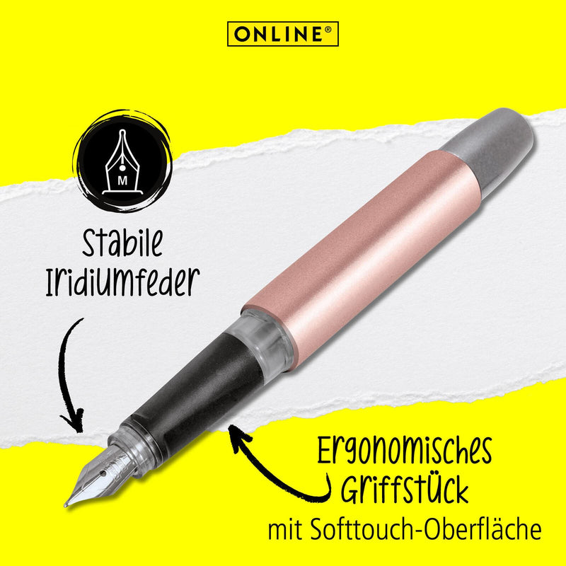 ONLINE® Patronenfüller Campus Rosegold rosa