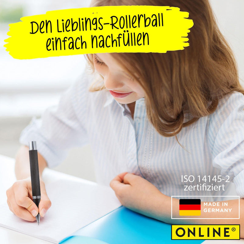 ONLINE® Rollerball-Minen Gelschreiberminen 0.7 mm Blau