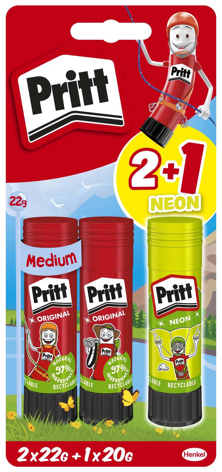 Pritt Klebestifte 2x 22,0 +20,0 g g
