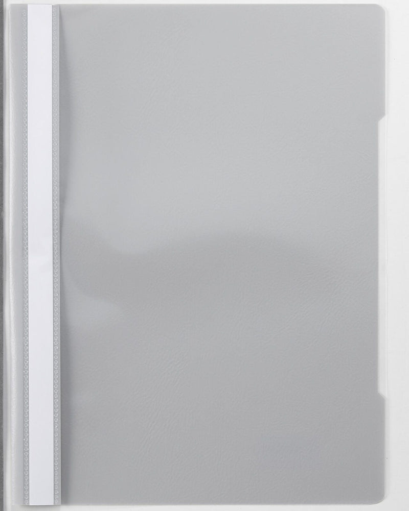 Schnellhefter DIN A4 PVC-Hartfolie grau
