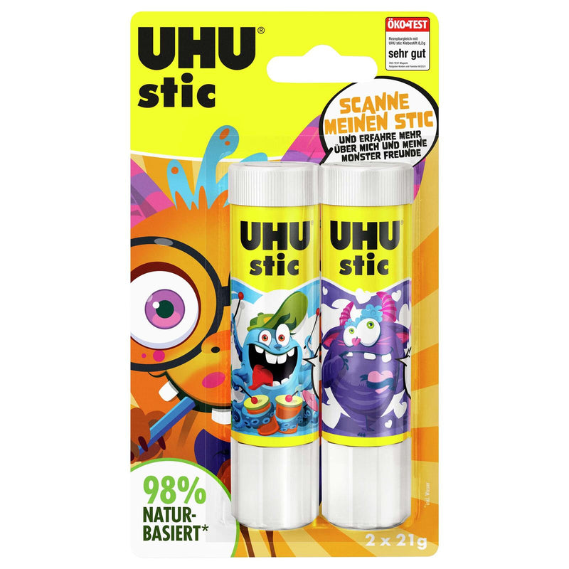UHU MONSTER Klebestifte 2x 21,0 g