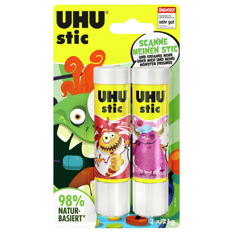 UHU MONSTER Klebestifte 2x 21,0 g