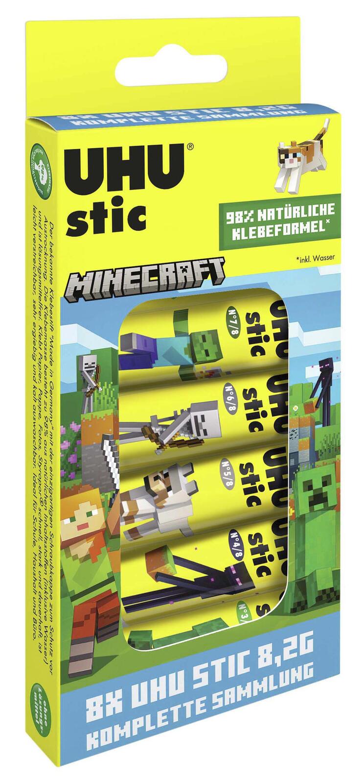 UHU Minecraft Klebestifte 8x 8,2 g