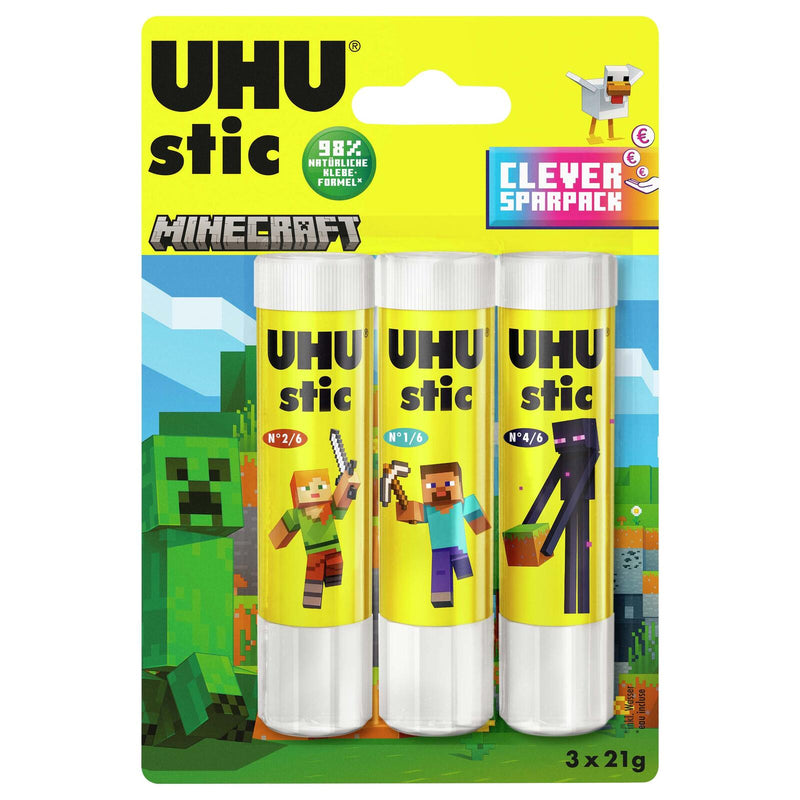 UHU Minecraft Klebestifte 3x 21,0 g