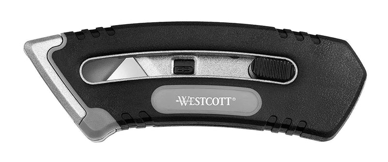 WESTCOTT Collapsible Utility Knife Cuttermesser 18 mm schwarz, silber