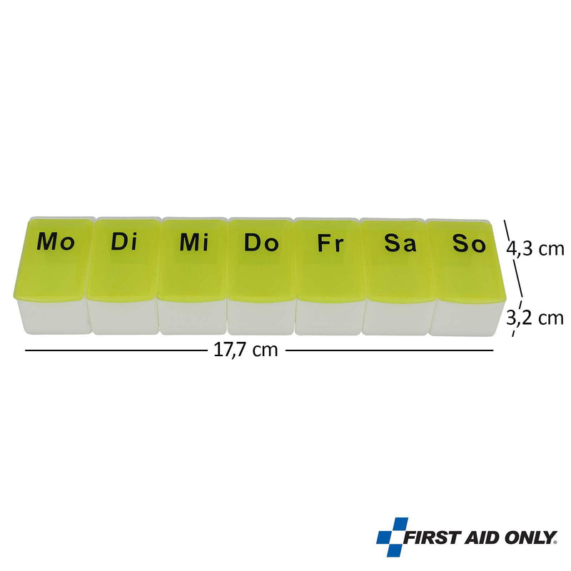 FIRST AID ONLY Tablettenbox gelb, weiß