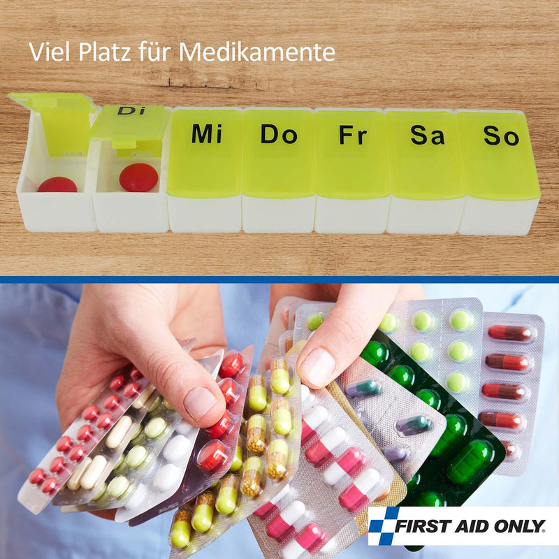 FIRST AID ONLY Tablettenbox gelb, weiß