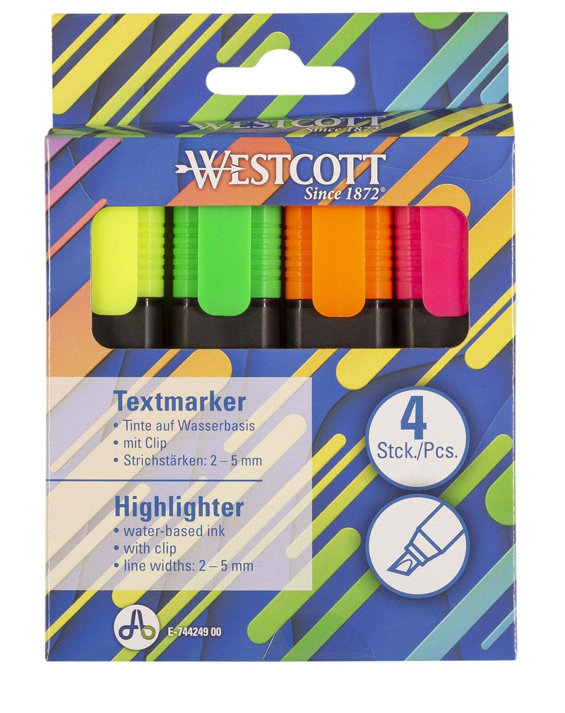 WESTCOTT Textmarker Mehrfarbig
