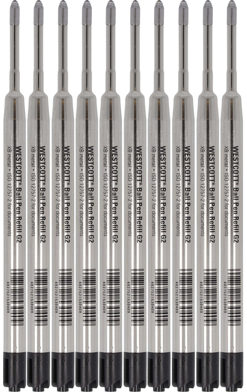 WESTCOTT Kugelschreiberminen 10 St. 0.7 mm Schwarz