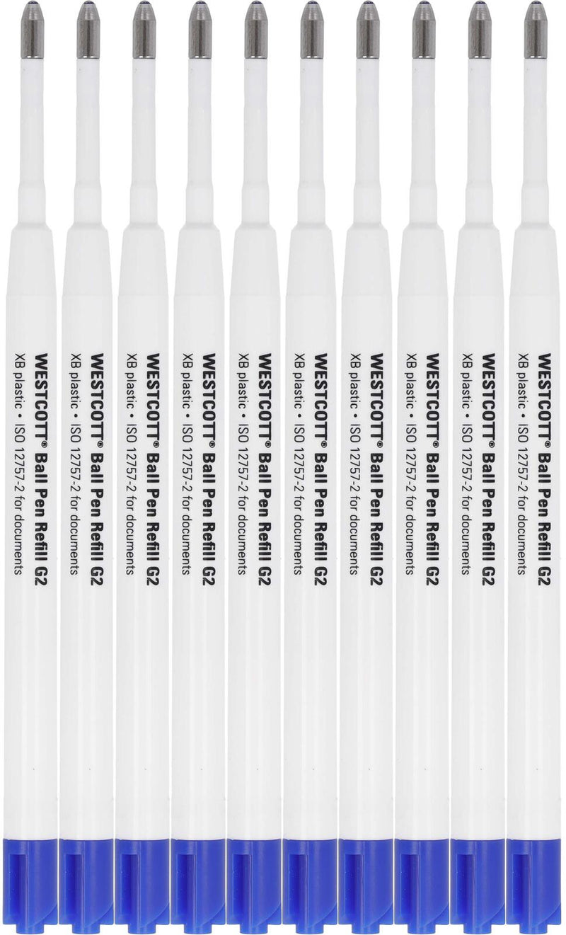 WESTCOTT Kugelschreiberminen 10 St. 1.4 mm Blau