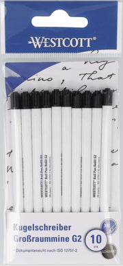 WESTCOTT Kugelschreiberminen 10 St. 1.4 mm Schwarz