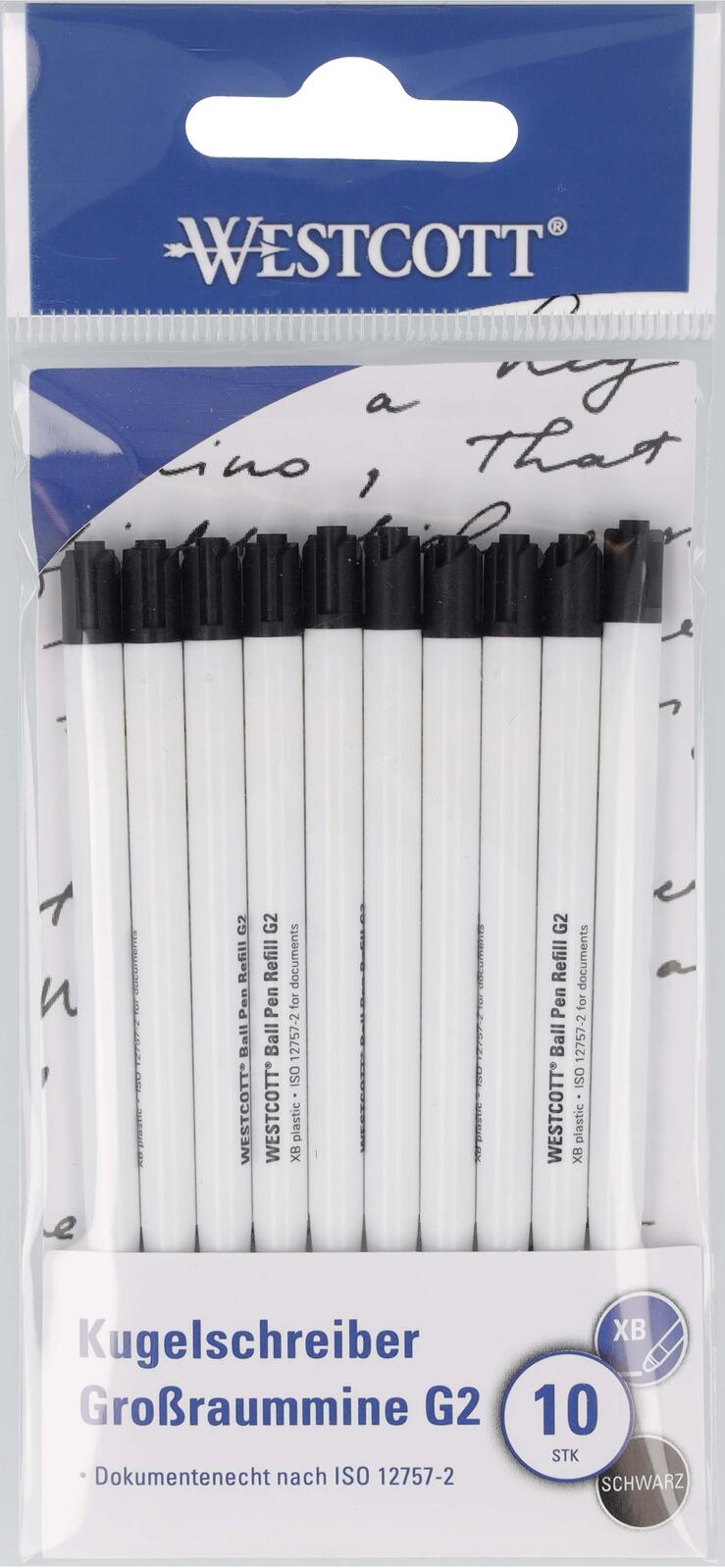WESTCOTT Kugelschreiberminen 10 St. 1.4 mm Schwarz