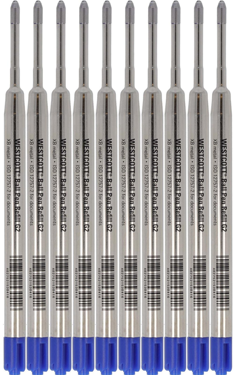 WESTCOTT Kugelschreiberminen 10 St. 0.7 mm Blau