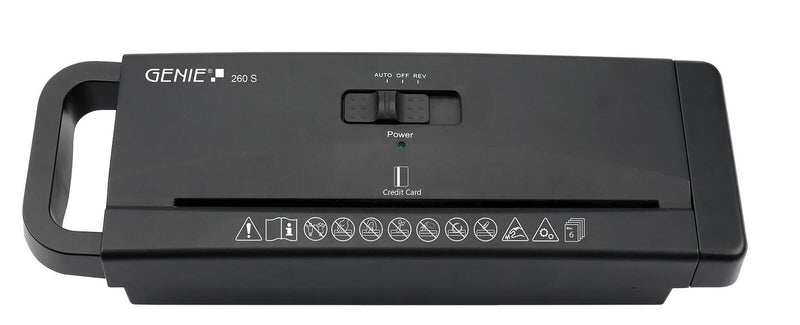 GENIE 260 S Aktenvernichter mit Streifenschnitt bis 6 Blatt schwarz