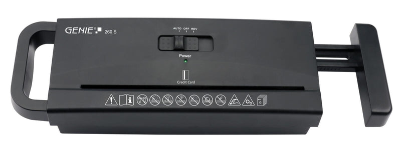 GENIE 260 S Aktenvernichter mit Streifenschnitt bis 6 Blatt schwarz