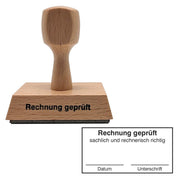 Textstempel 'Rechnung geprüft'