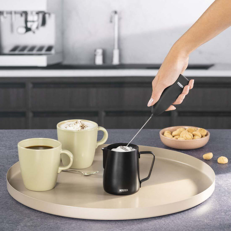 xavax® Barista Milchaufschäumer schwarz