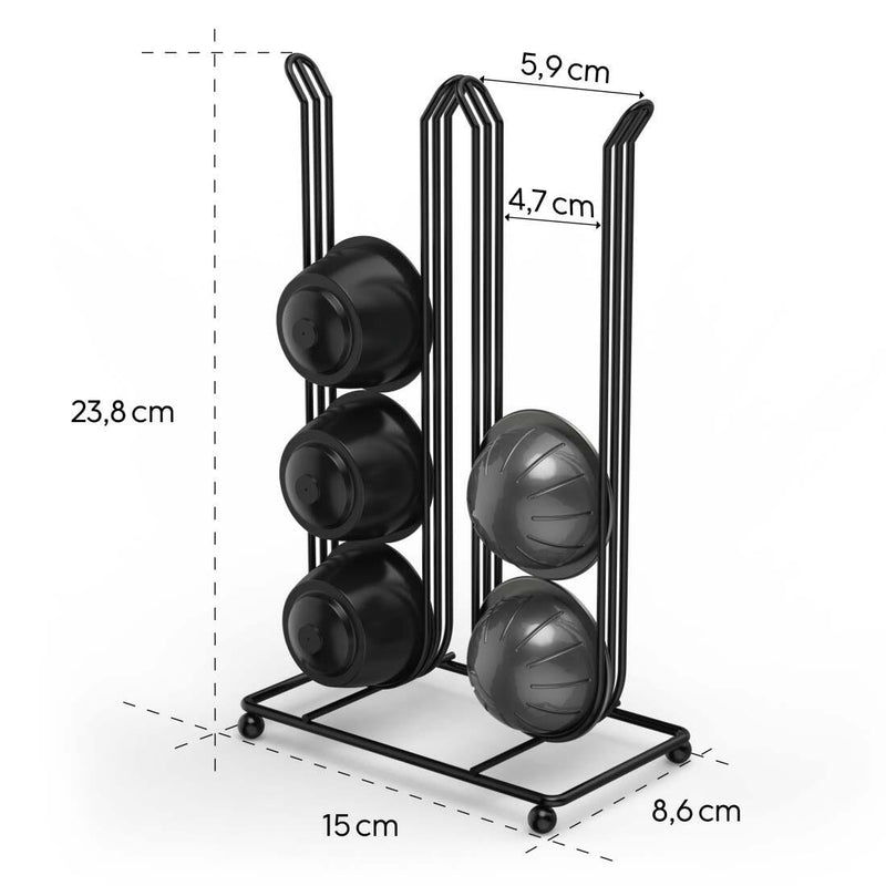 xavax® Kapselspender 24 cm hoch schwarz
