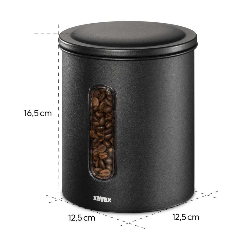 xavax® Kaffeedose 16.5 cm hoch schwarz