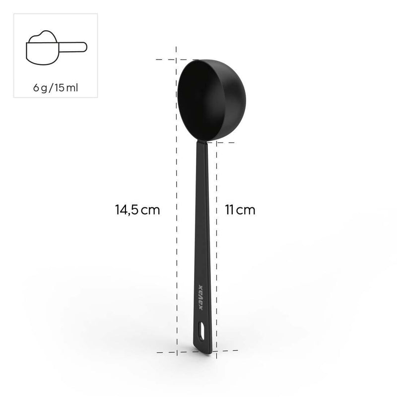 xavax® Kaffeemaßlöffel schwarz Edelstahl