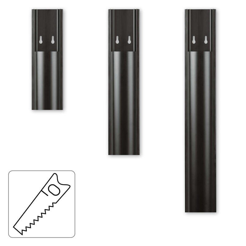 Hama halbrund PVC Kabelkanal 100 cm schwarz