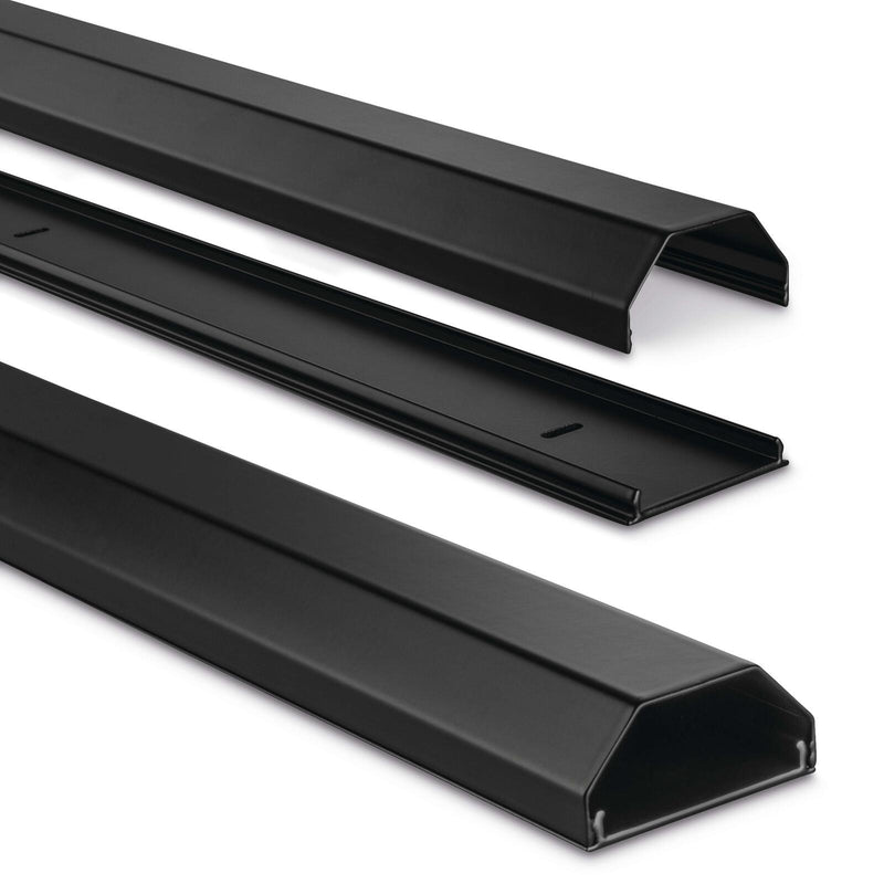 Hama eckig Alu Kabelkanal 110 cm schwarz