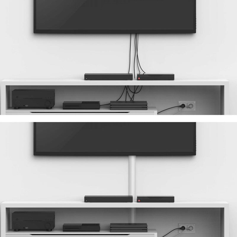 Hama eckig Alu Kabelkanal 110 cm weiß