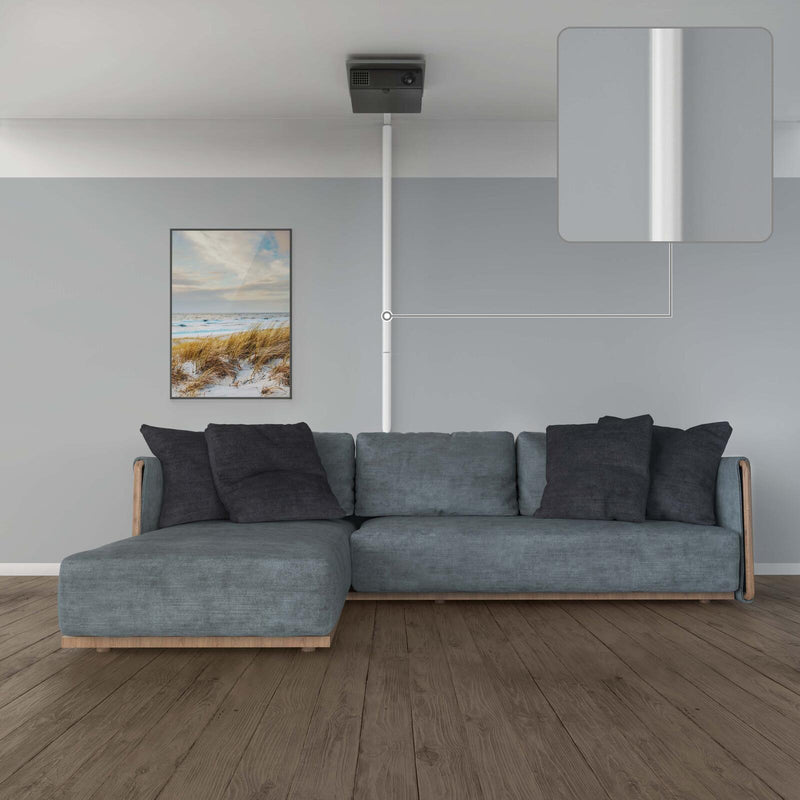 Hama eckig Alu Kabelkanal 110 cm weiß