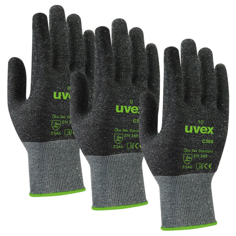 uvex Handschuhe 7 anthrazit, grün