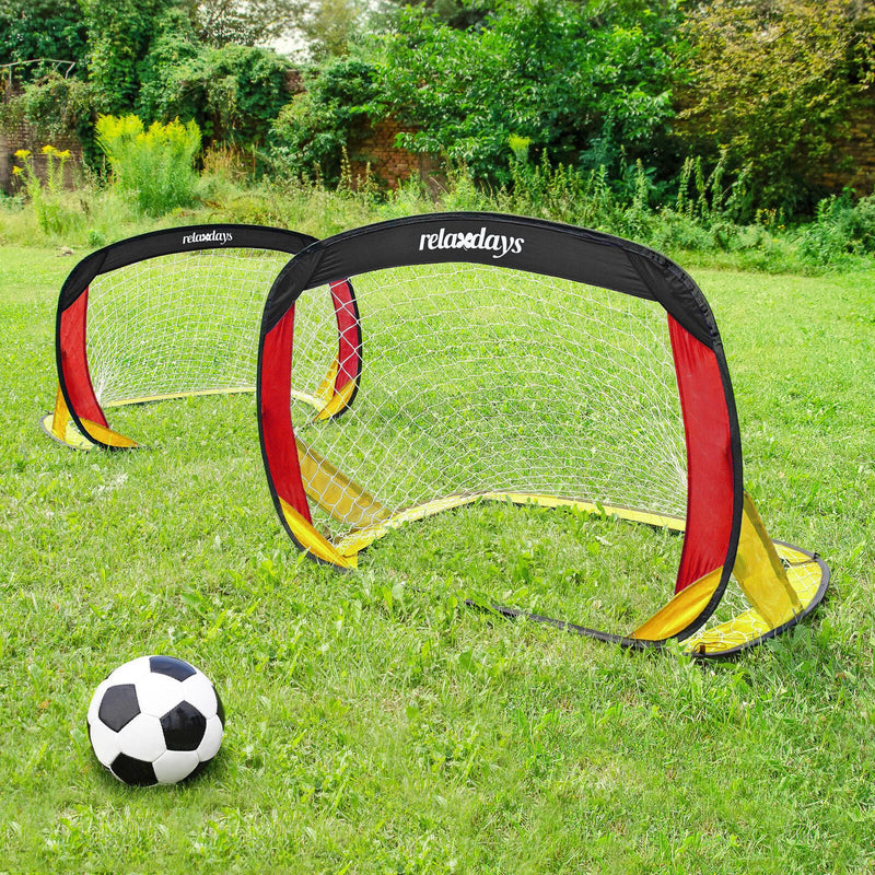 relaxdays Fußballtor mehrfarbig