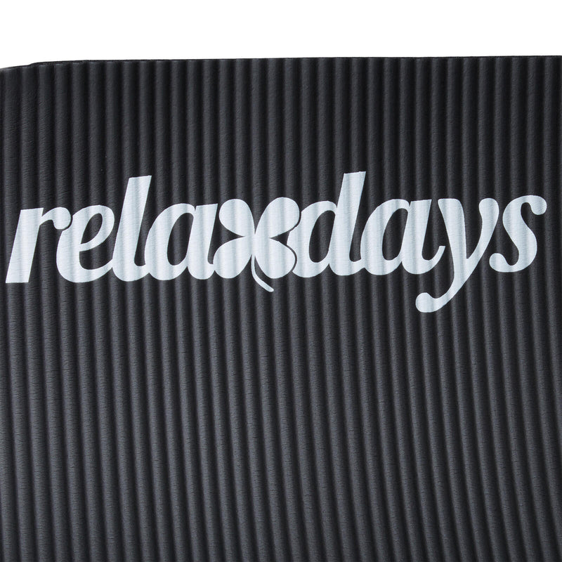 relaxdays Yogamatte schwarz 60,0 x 180,0 x 1,0