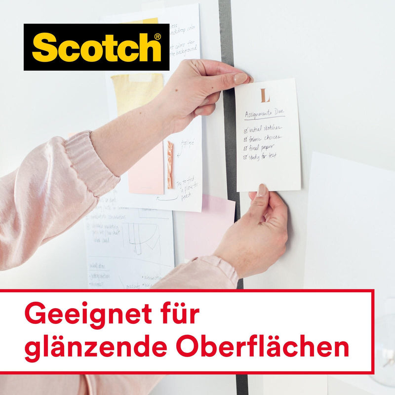 Scotch Crystal Klebefilm 19 mm x 33 m kristall-klar, 12 Rollen + GRATIS 2 Rollen