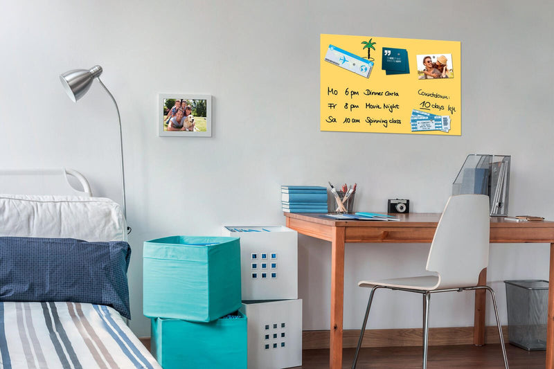 Be!Board® Glas-Magnettafel 60,0 x 40,0 cm sonnengelb
