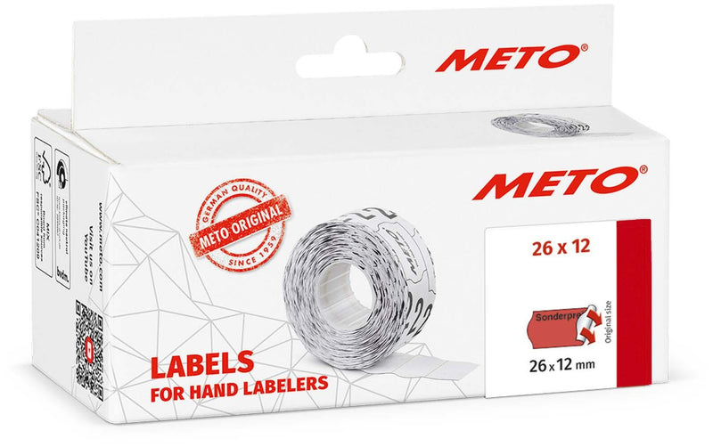 METO Preisetiketten 'Sonderpreis' 26,0 x 12,0 mm
