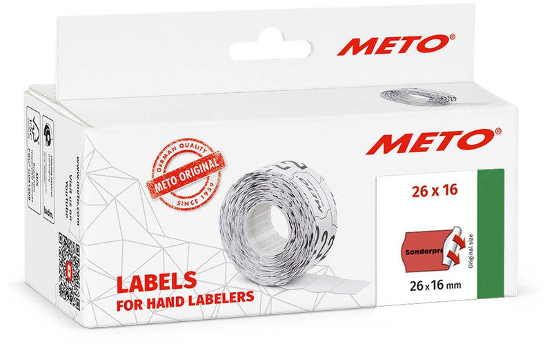 METO Preisetiketten 'Sonderpreis' 26,0 x 16,0 mm