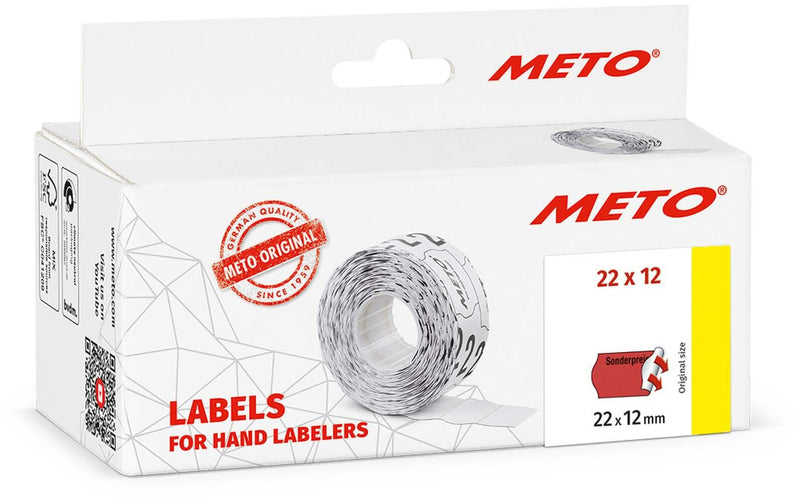 METO Preisetiketten 'Sonderpreis' 22,0 x 12,0 mm