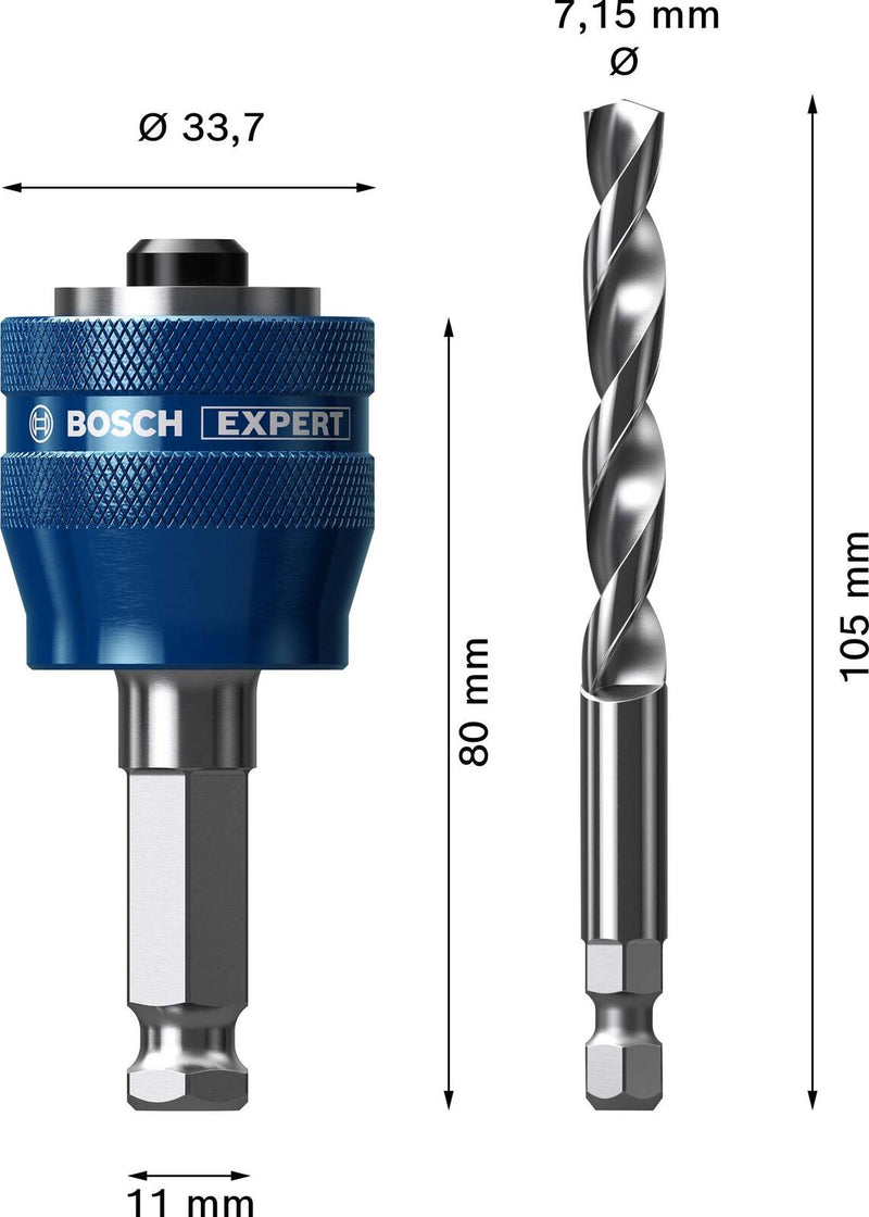 BOSCH Bohrer-Set EXPERT Power Change Plus Adapter 2-teilig