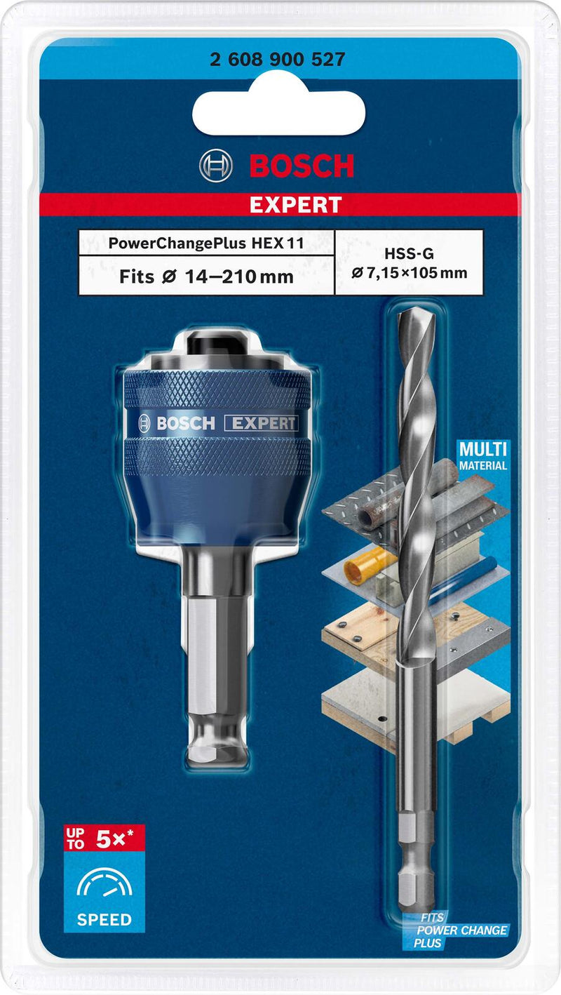 BOSCH Bohrer-Set EXPERT Power Change Plus Adapter 2-teilig